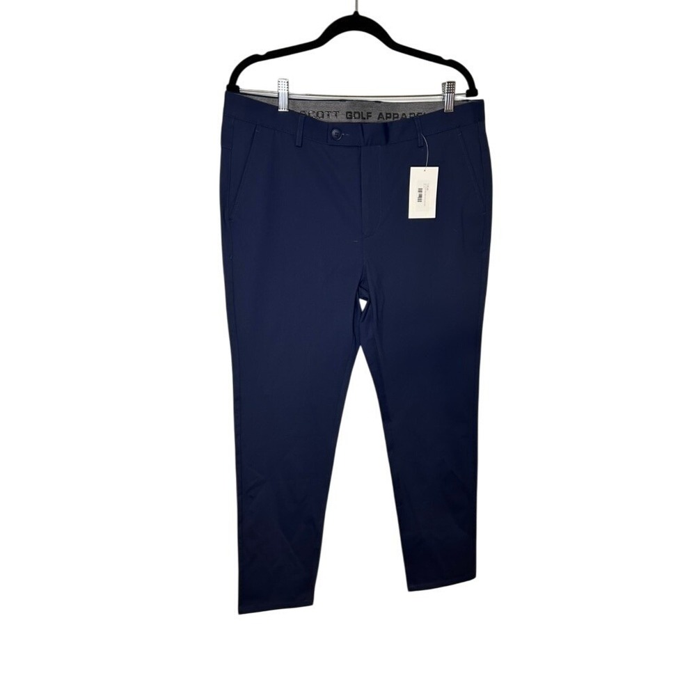Boston Scott Golf Apparel Men's Tech Pant Size 36/33 Navy Blue NWT
